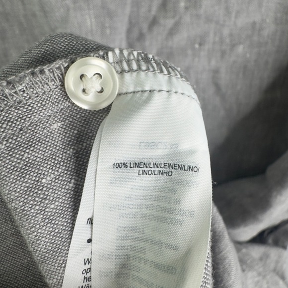 MUJI Dress Gray Women's Size M 100% Linen - Picture 4 of 5